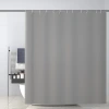 Solid-color simple PEVA waterproof and mold-proof bath curtain, non-perforated printed bathroom curtain details Picture